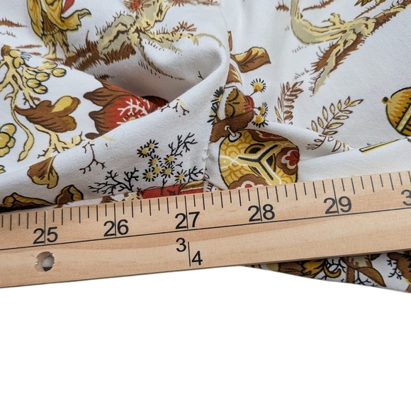 Signé Paris Women's French Designer Print Pants Capris Trousers Size 10 White - Picture 9 of 11